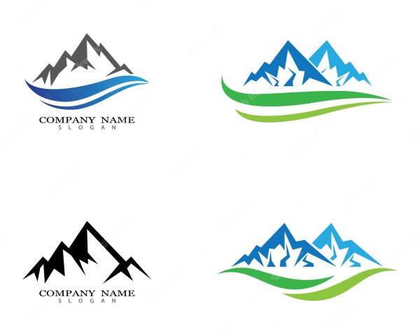Горы вид лого