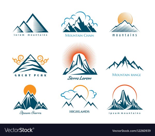 Логотип одежды с горой