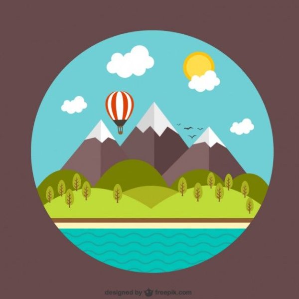 Пейзаж логотип