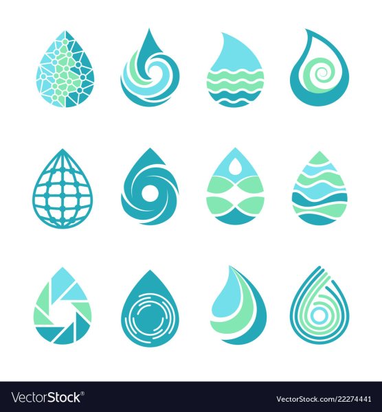 Узоры для логотипа под капельку