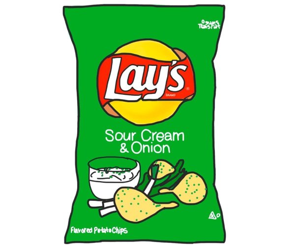 Нарисовать чипсы