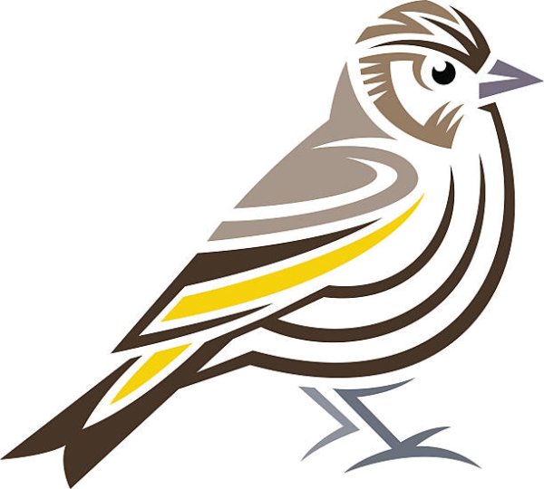 Воробей стилизация