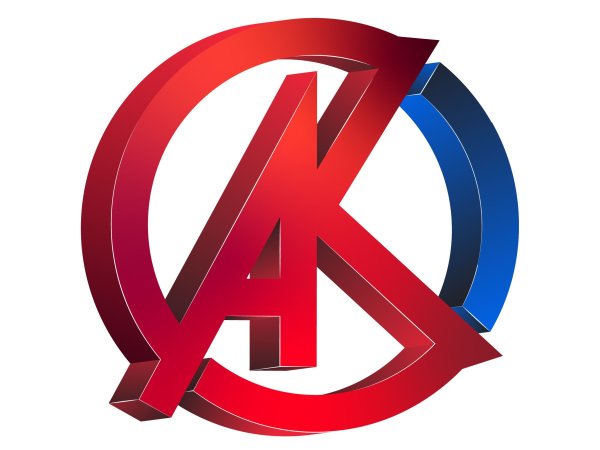 Логотип на буквы AK