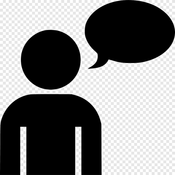 Пиктограмма человек говорит