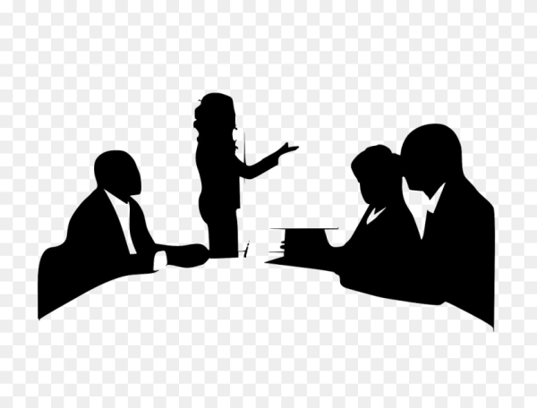 Совещание на белом фоне