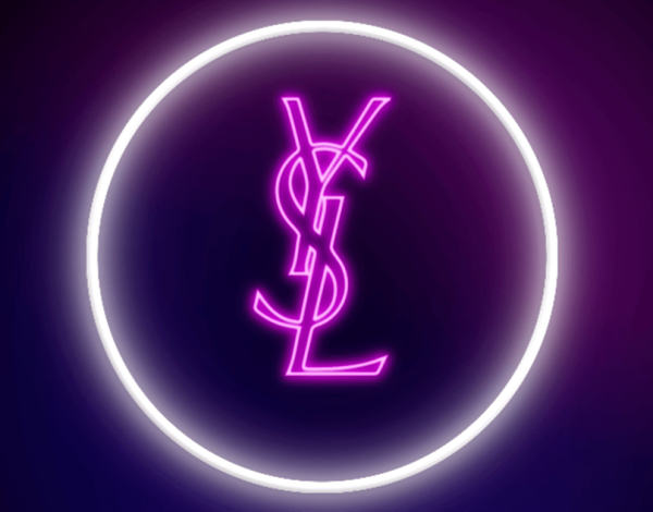 Неоновая вывеска YSL