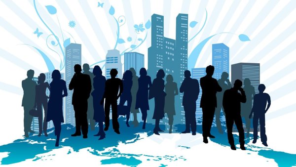 Много людей Графика