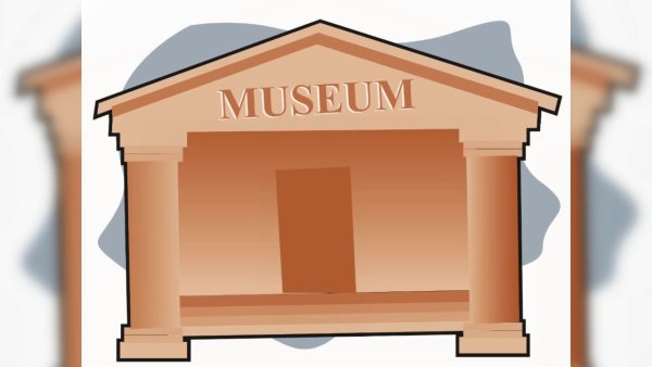 Здание музея на прозрачном фоне