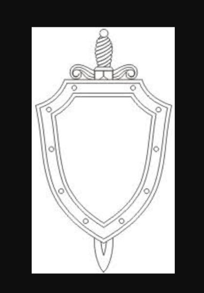 Щит и меч ФСБ вектор