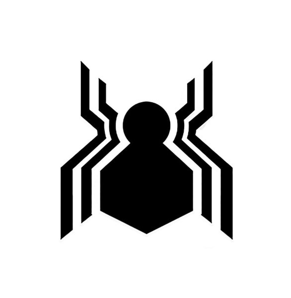 Символ человека паука на груд