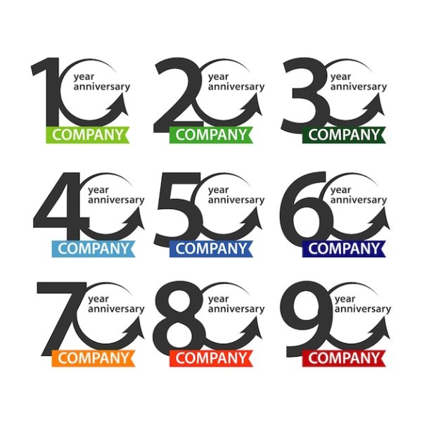 Юбилейные логотипы примеры