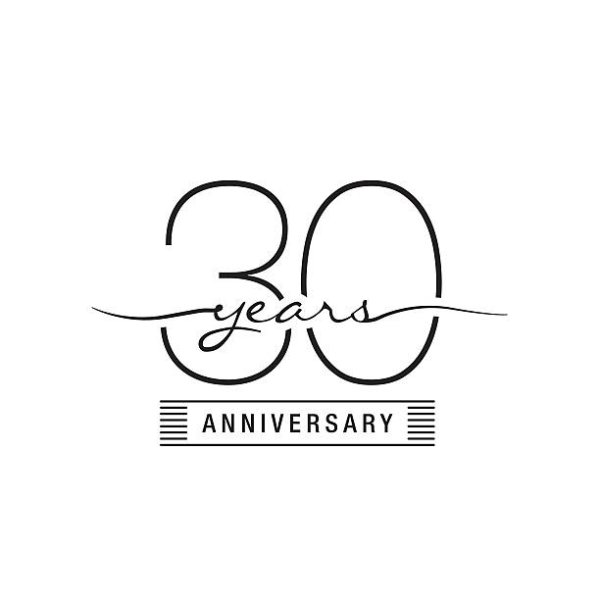 30 Лет юбилей вектор