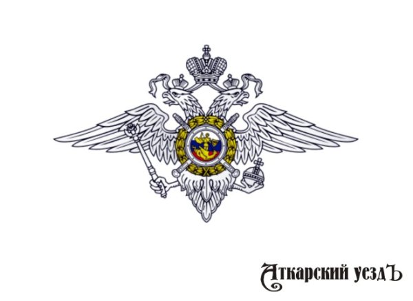 Герб МВД черно белый