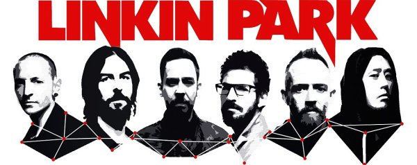 Линкин парк на белом фоне