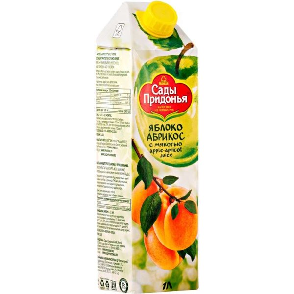 Сады Придонья 1 л: абрикос с мякотью