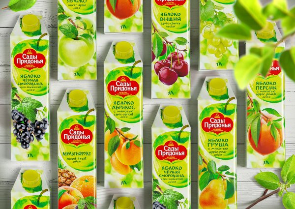 Сады Придонья сок белая упаковка