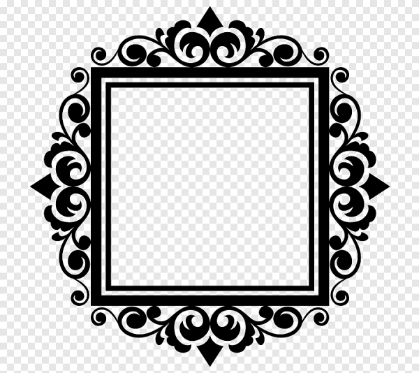 Рамка прямоугольная вензеля
