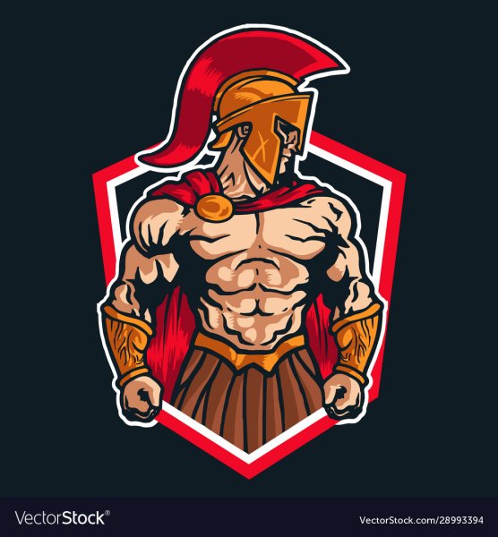 Маскот лого Спартанец