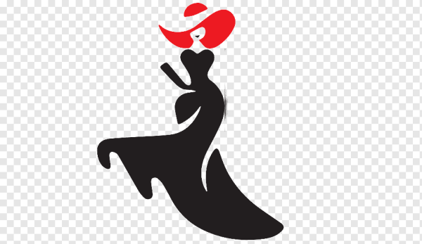 Силуэт девушки в шляпе