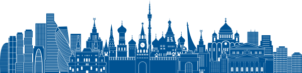 Силуэты зданий Москвы
