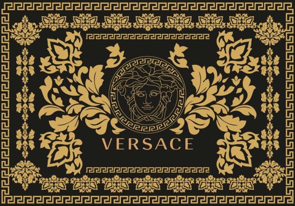 Versace логотип золотой