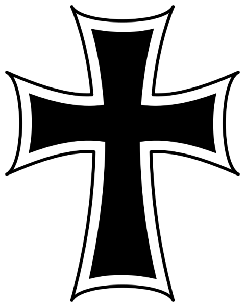 Тевтонский крест вектор
