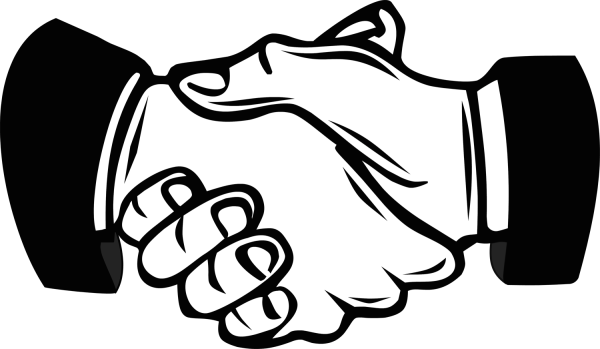 Рукопожатие вектор