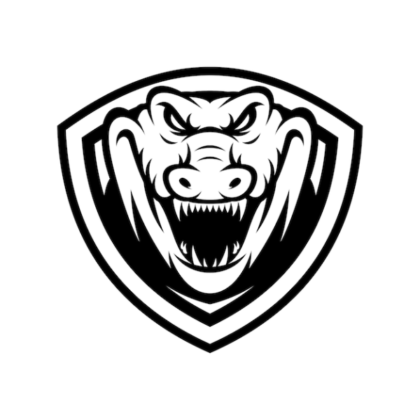 Логотип голова крокодила