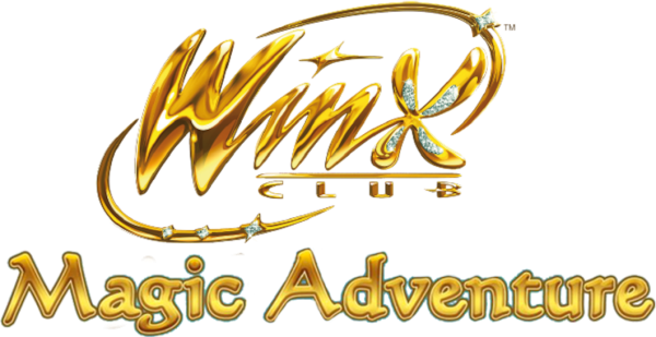 Логотип клуб Винкс на прозрачном фоне золотой