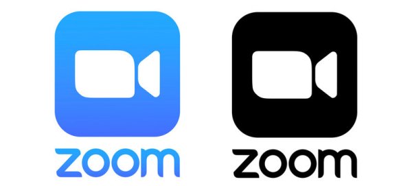 Zoom логотип на прозрачном фоне