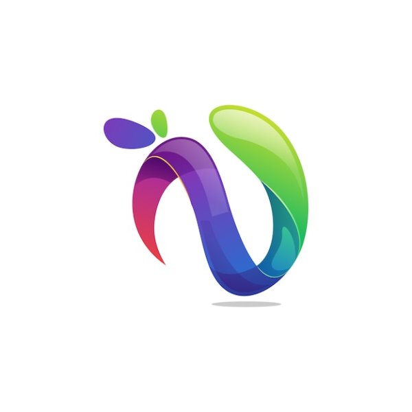 Векторная буква в для логотипа