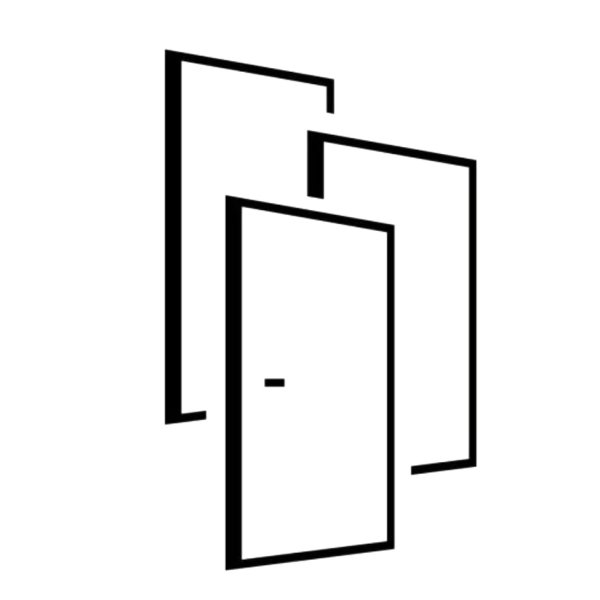 Двери лого вектор