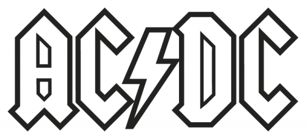 Логотип AC DC В векторе