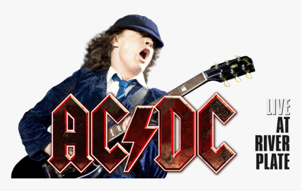 AC DC на белом фоне