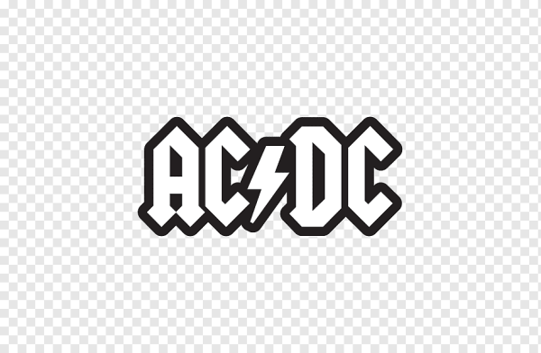 Логотип AC DC прозрачный