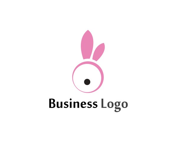 Модный кролик логотип