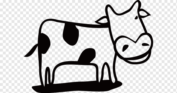 Корова мультяшная