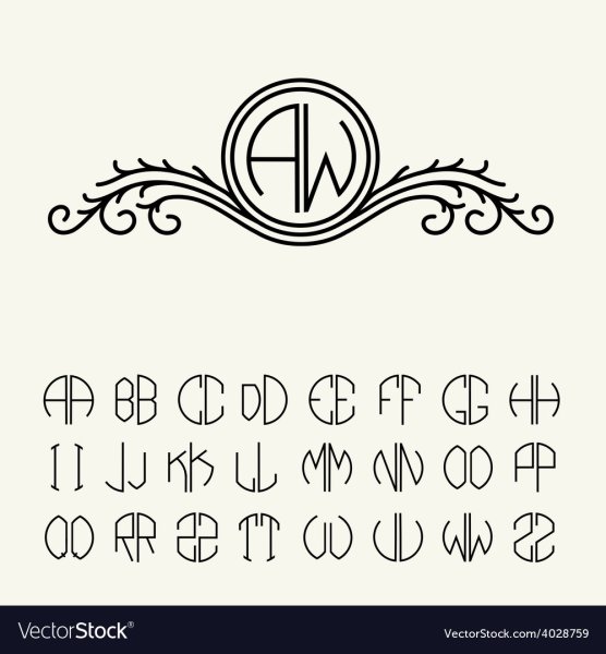 Логотип украшений две буквы