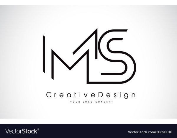 Лого из двух букв MS