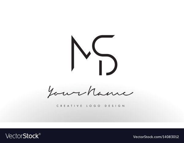 Буквы MS логотип