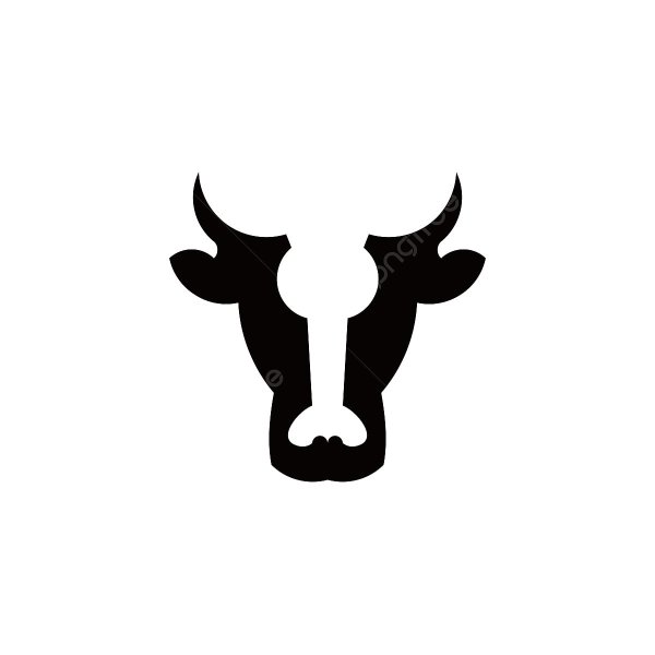 Морда коровы пиктограмма