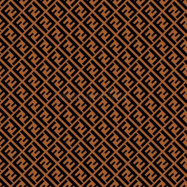 Принт Fendi узор