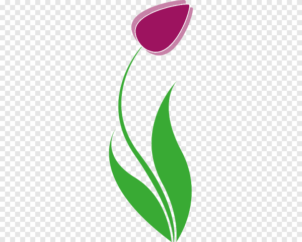 Логотип в виде тюльпана