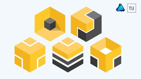 Логотип из кубиков