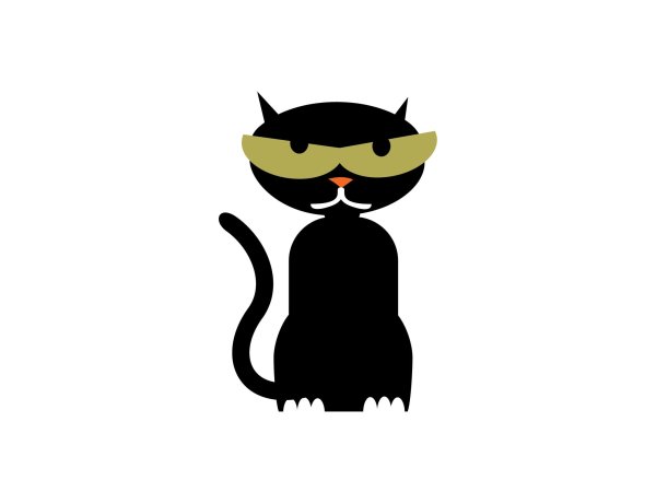 Игровой логотип кошки