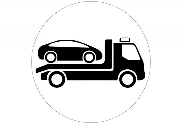 Эвакуатор черно белый