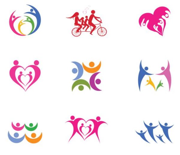 Семья Векторная логотип