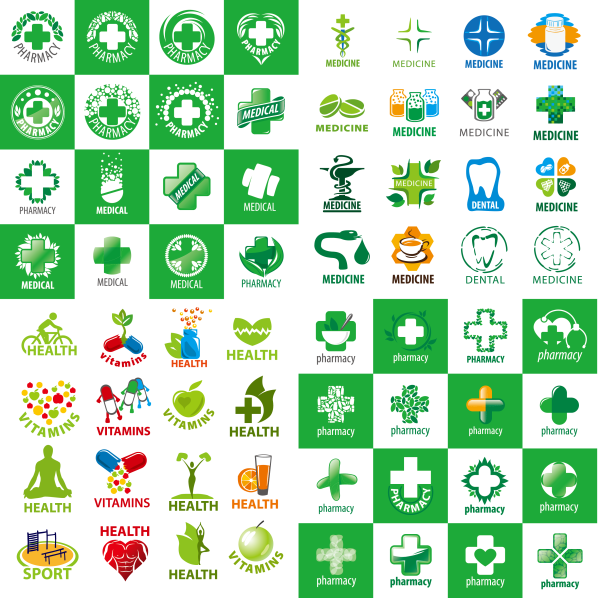 Аптека лого вектор