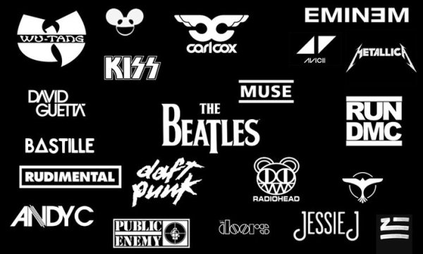Логотипы музыкальных брендов