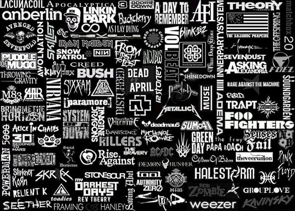 Логотипы рок групп